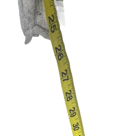 Madewell Grey Donegal Evercrest Long Sleeve Turtleneck Wool Blend Top Large - Picture 7 of 8